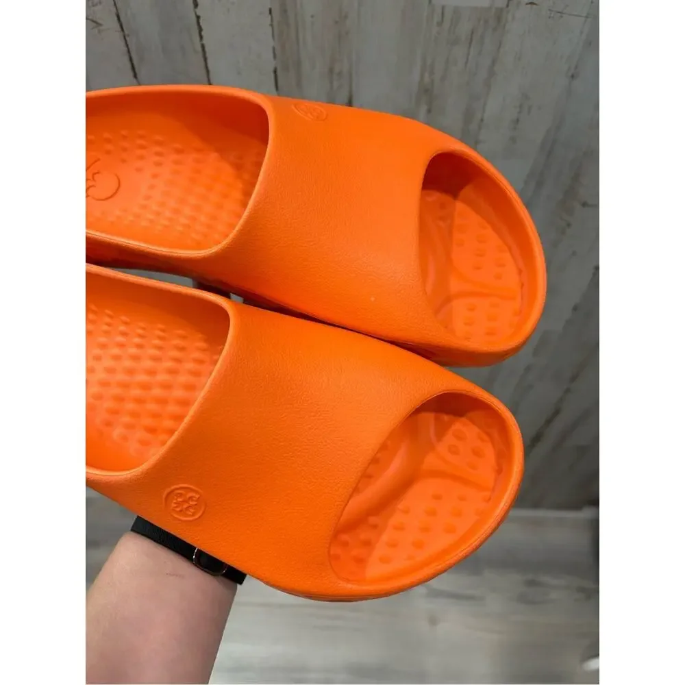 G/Fore G/Slide Street Show Orange Slide Sandal Men’s Size 11 Golf Rubber Comfort